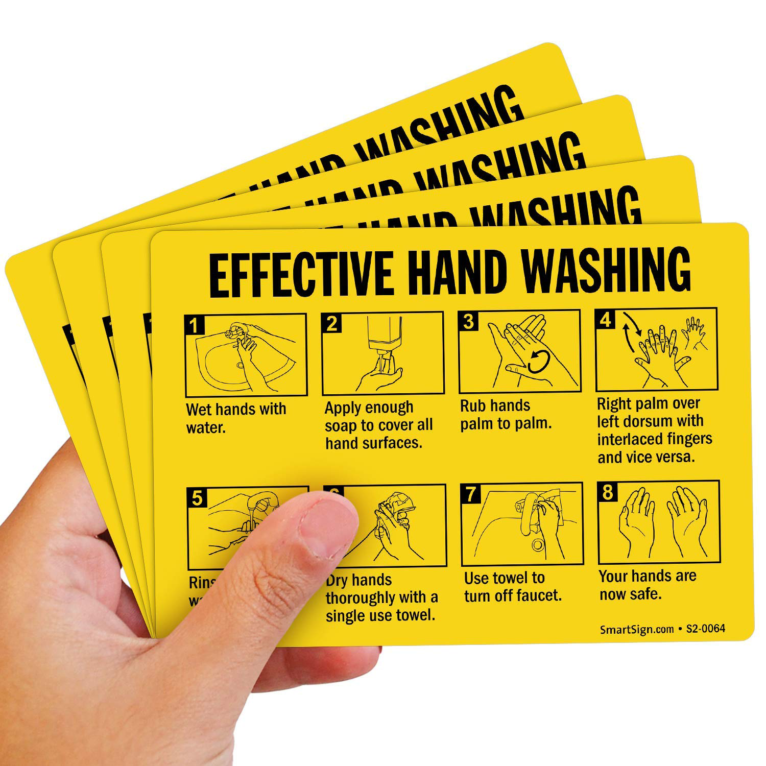 Hand Washing Procedure Sign