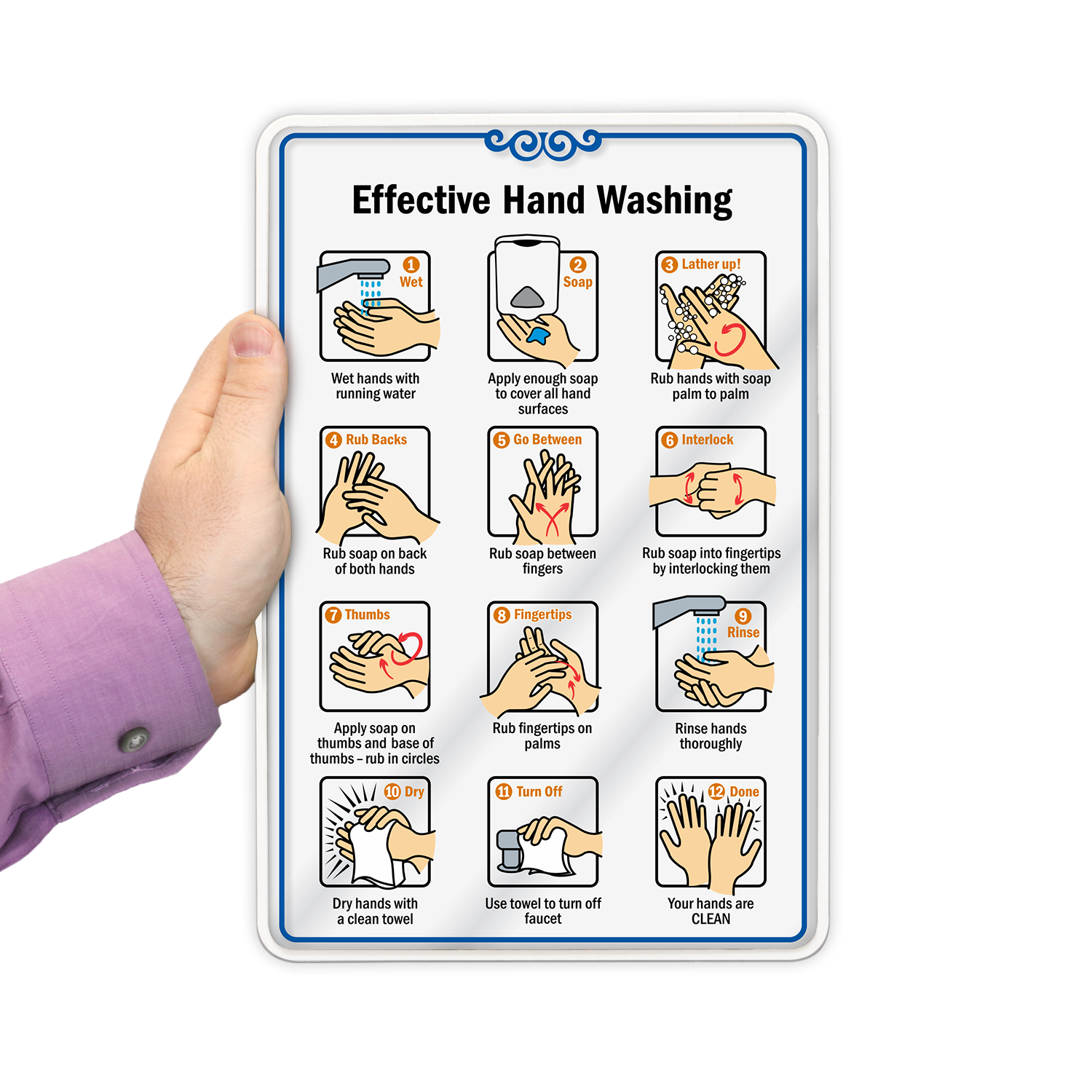 Proper Hand Washing Sign Printable