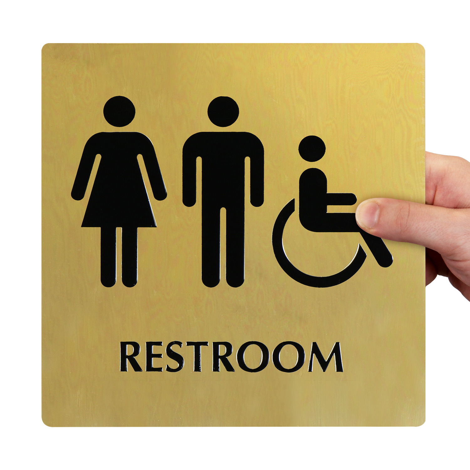 8"x12" METAL SIGN Business #1 Bathroom Restroom Men Women Unisex Accessible 