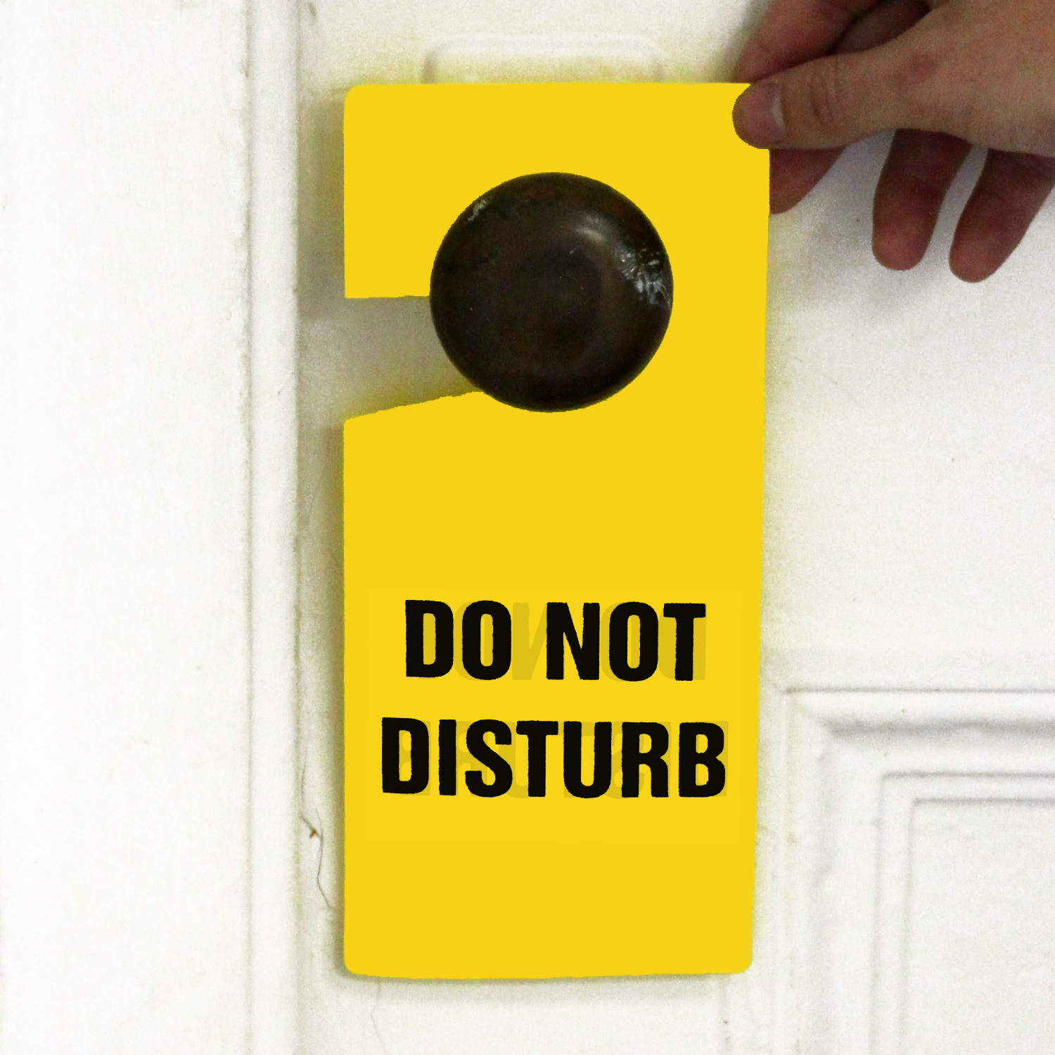 Do Not Disturb Plastic Door Knob Hanger Tag Hang Tags SKU TG 0003