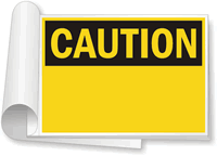 OSHA Caution Write On Sign Book
