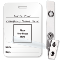 Self Laminating Wallet Card With Bulldog Clip