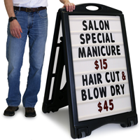 Changeable Message Board Sign Kit  Pro (White)