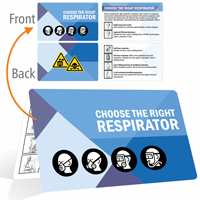 Choose The Right Respirator Bi Fold Safety Wallet Card