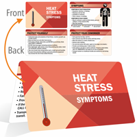 Heat Stress Symptoms Protect Yourself Bi Fold Wallet Card