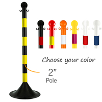 2 in. Pole Stanchions Light Duty