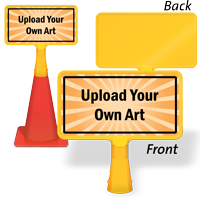 Custom Caution ConeBoss Sign