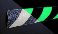 Anti skid safety walk strip plain all photoluminescent