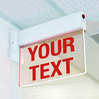 Universal Mount Edge Lit Exit Sign