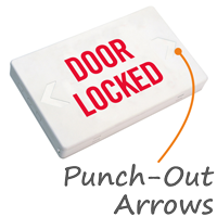 Door Locked LED Sign with Battery Backup