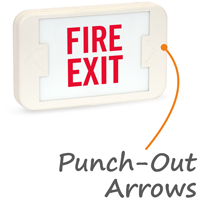 Fire Exit LED Exit Sign with Battery Backup