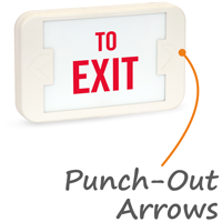 To Exit LED Exit Sign with Battery Backup