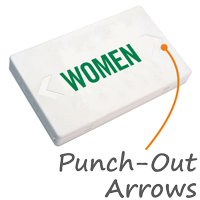 Women LED Sign with Battery Backup