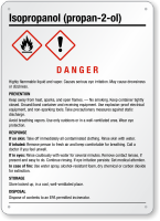 Isopropanol (Propan 2 ol) GHS Sign