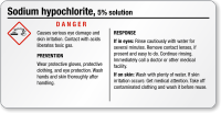 Sodium Hypochlorite Tiny GHS Chemical Label