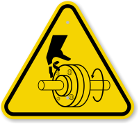 ISO Cutting of Hand Rotating Shaft Symbol Sign