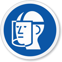 Wear Faceshield ISO Circle Sign