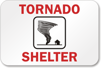 Tornado Shelter Sign