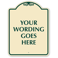 Dome Shaped Parking Sign