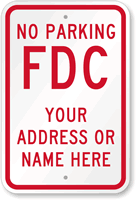 Custom No Parking Sign