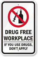 Drug Free Zone Sign