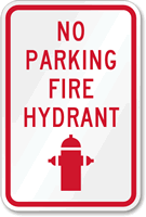 No Parking Fire Hydrant (graphic)