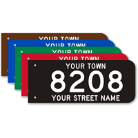 Custom Fire Address Sign  Jumbo