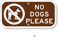 No Dog Sign