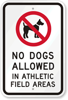 No Dogs Allowed Sign (with Graphic)