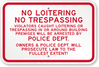 No Loitering
