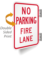 NO PARKING FIRE LANE Sign