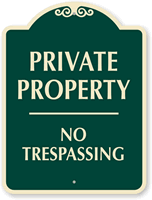 Private Property  Sign