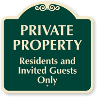 Private Property  Sign