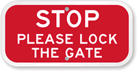 STOP Please Lock The