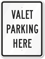 Valet Parking Sign