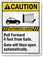 Automatic Gates Pull Forward 4ft