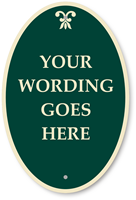 Design Own Oval Palladio Sign