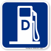 Diesel Fuel Gas Station Graphic Sign