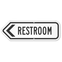 Directional Restroom Sign, SKU: K2-4867