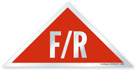 F/R Triangular Red Background