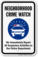 Neighborhood Crime Watch Sign