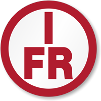 I F/R Circular White Background