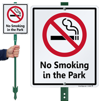 No Smoking In The Park Sign