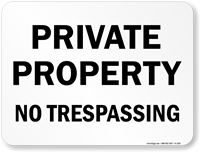 Private Property  (black)