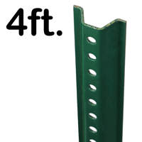 Standard U Channel Sign Post  4' tall