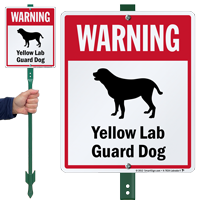 Warning  LawnBoss™ Signs