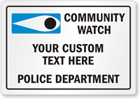 Custom Community Watch, Police Department Label