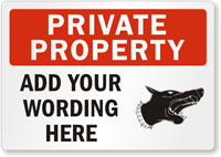 Custom Guard Dog Sign