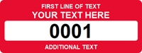 Rectangular Custom Template  Numbering