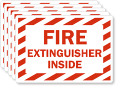 Fire Extinguisher Inside Label